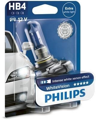 PHILIPS Autolampe 12 Volt HB4 white Vision
