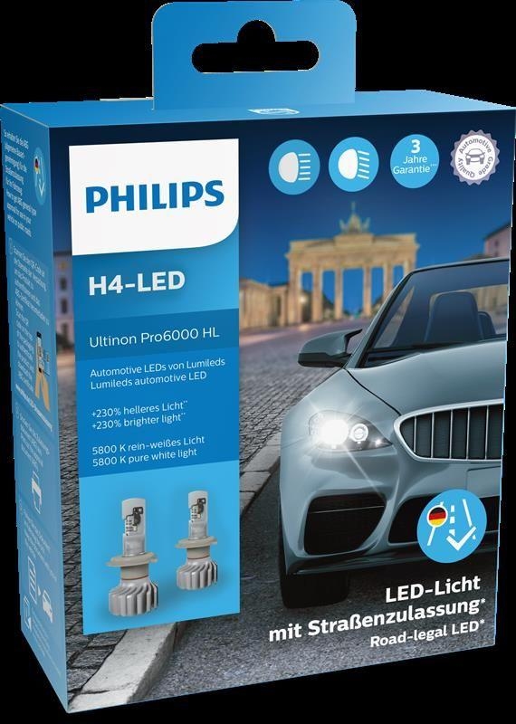 PHILIPS Scheinwerferlampen-Set Ultinon Pro6000 LED