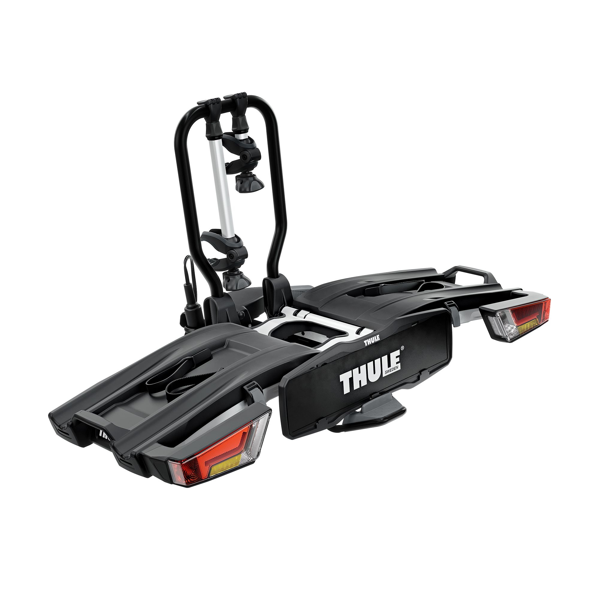 THULE EasyFold XT 2-Bike Anhängerkupplungs-Fahrradträger schwarz/aluminium