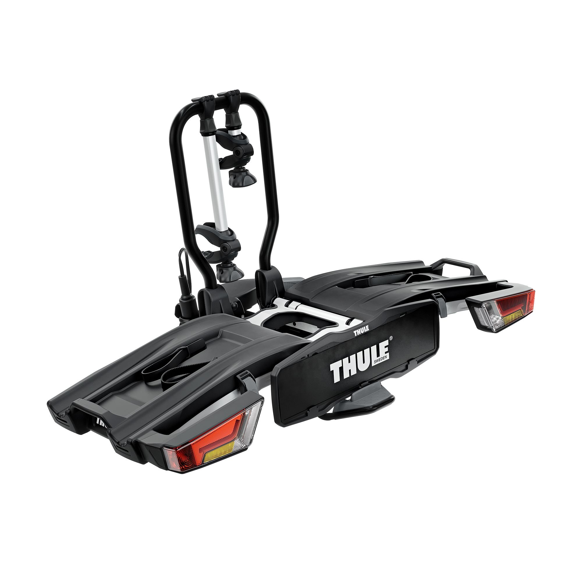 THULE EasyFold XT 2-Bike Anhängerkupplungs-Fahrradträger schwarz/aluminium