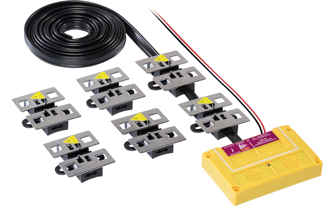 STOP&GO Marderabwehr Ultraschall + Hochspannung 7Plus-Minus