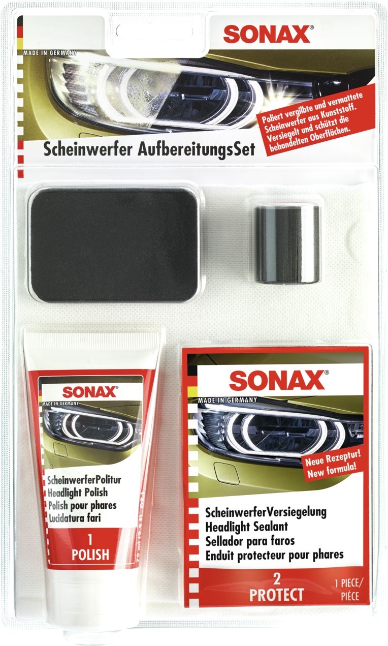 SONAX Aufbereitungs-Set, Scheinwerfer Scheinwerfer AufbereitungsSet