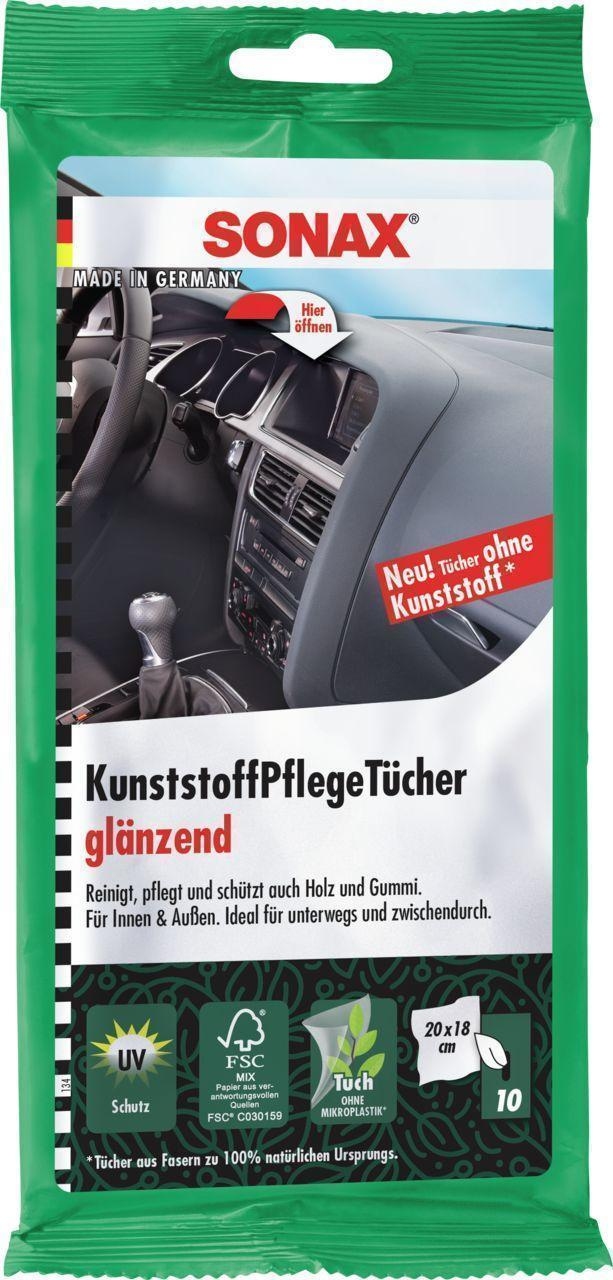 SONAX Kunststoffpflegemittel KunststoffPflegeTücher glänzend