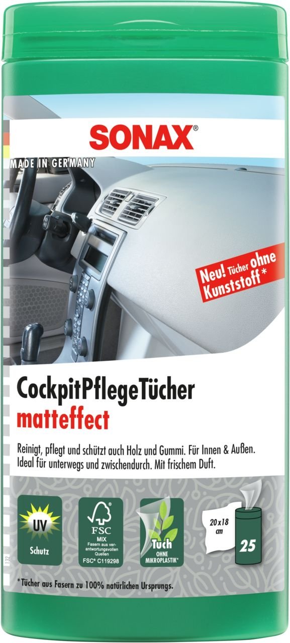 SONAX Reinigungstücher CockpitPflegeTücher