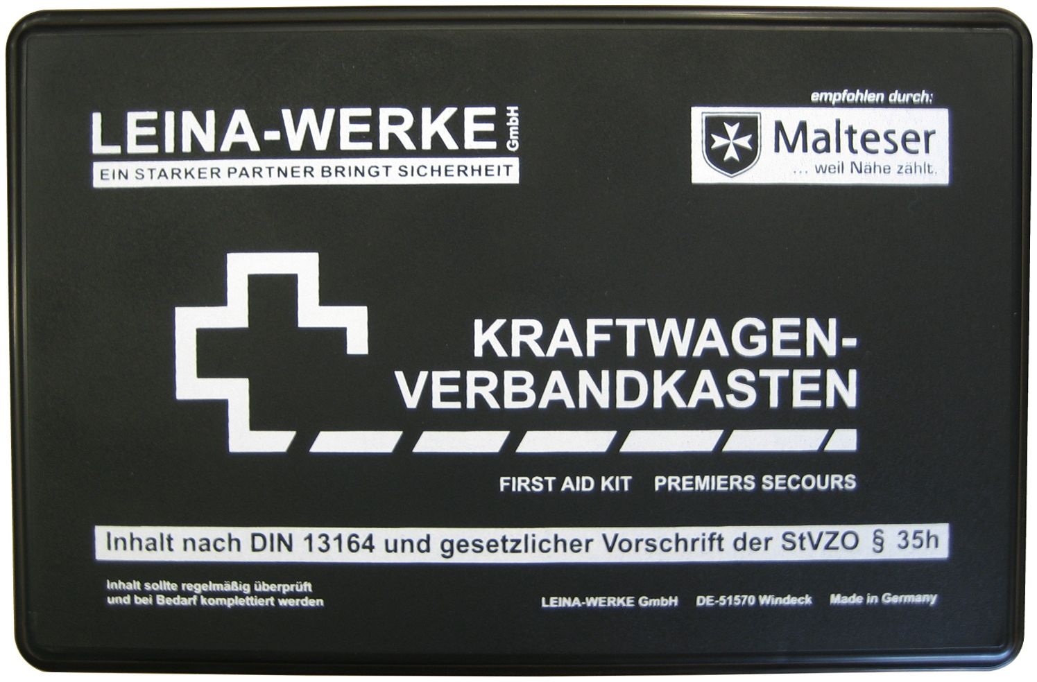 Verbandkasten Standard schwarz