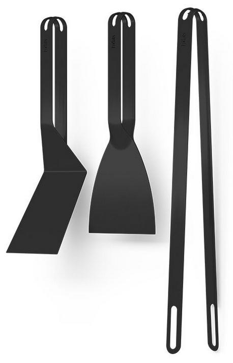 BBQ-Tool-Set schwarz (3-teilig)