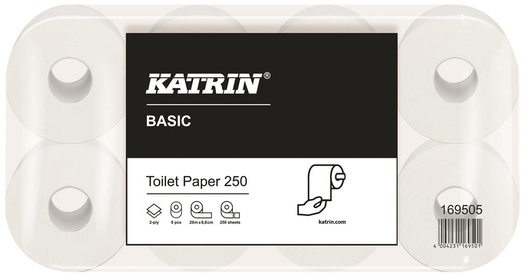 Toilettenpapier KATRIN Basic 8 Rollen