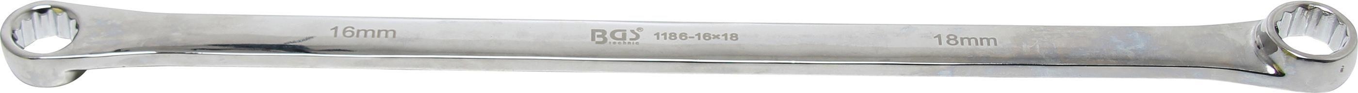 Doppel-Ringschl&uuml;ssel | extra lang | SW 16 x 18 mm