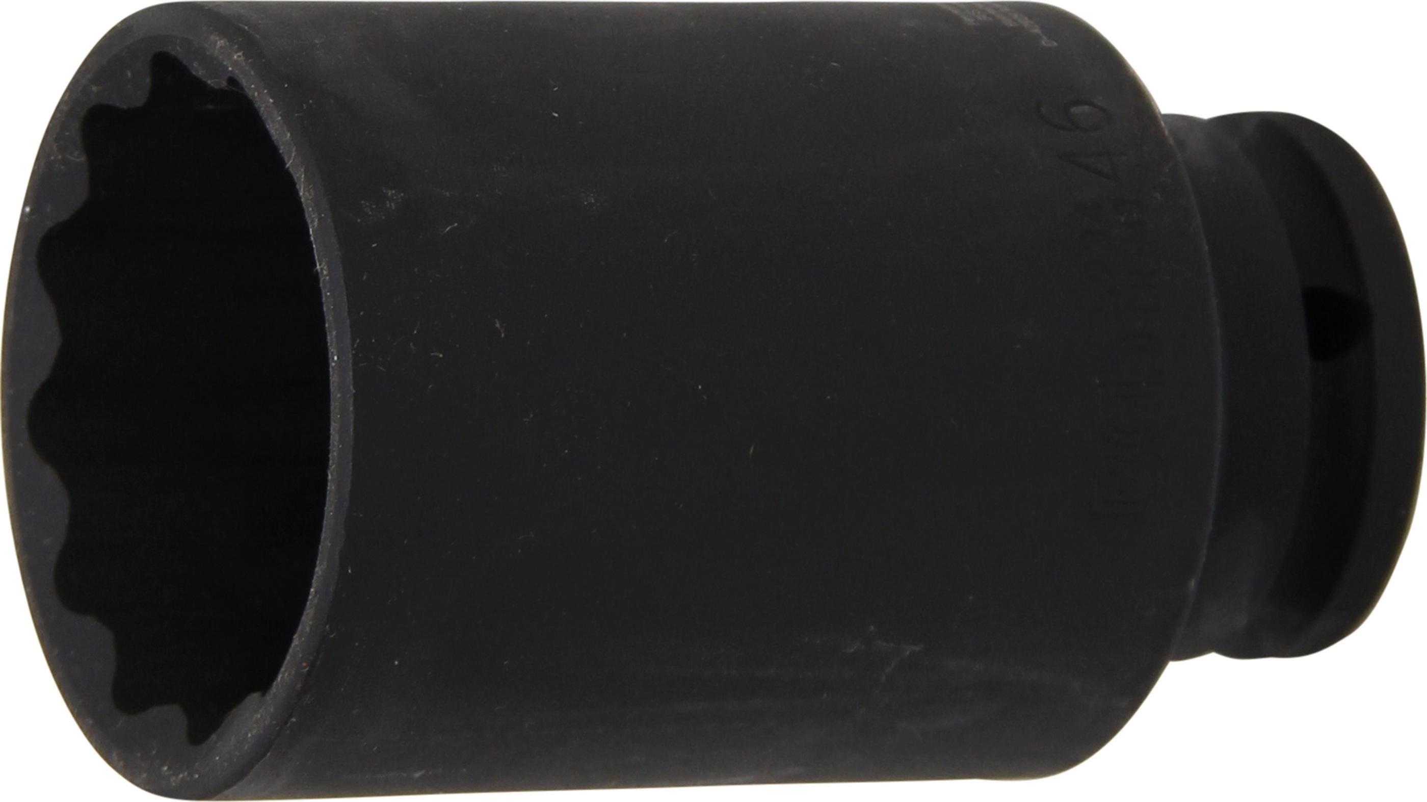 Kraft-Steckschl&uuml;ssel-Einsatz Zw&ouml;lfkant | Antrieb Innenvierkant 12,5 mm (1/2") | SW 46 mm