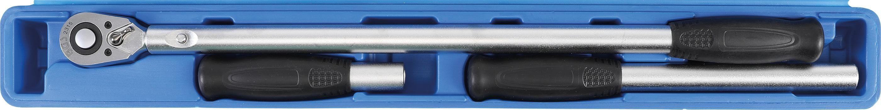 Umschaltknarre, mit Wechsel-Griffen | Abtrieb Au&szlig;envierkant 12,5 mm (1/2") | 220 - 360 - 565 mm