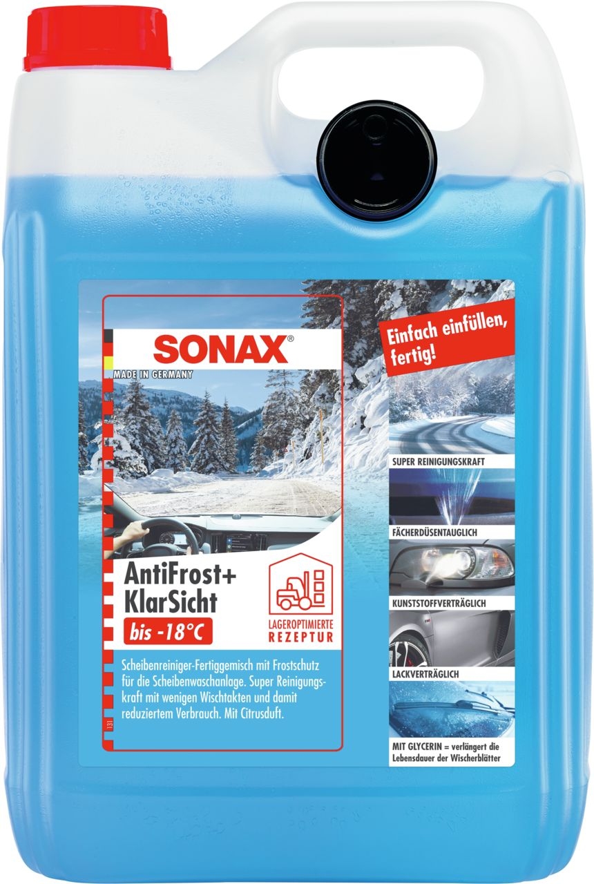 SONAX Scheibenfrostschutz AntiFrost+KlarSicht 5 Liter