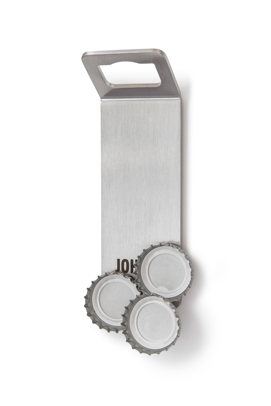JOHNNY CATCH Magnet Flaschenöffner silber
