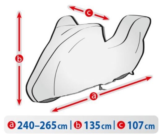 Vollgarage für Motorrad Gr. XL + Gepäckbox