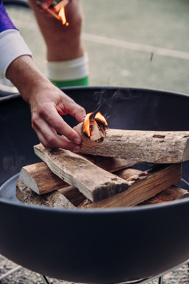 BOWL 57 Feuerschale mit Sternfu&szlig;
