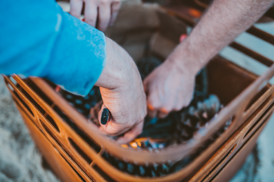 CUBE Feuerkorb Cortenstahl