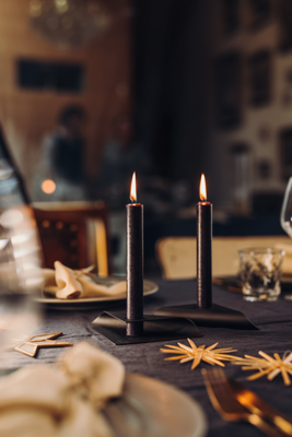 SQUARE CANDLE Kerzenhalter schwarz