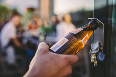 JOHNNY CATCH Magnet Flaschenöffner silber