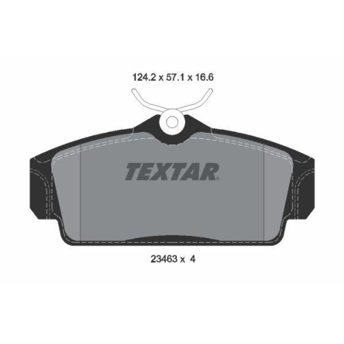 TEXTAR Bremsbelagsatz, Scheibenbremse Q+