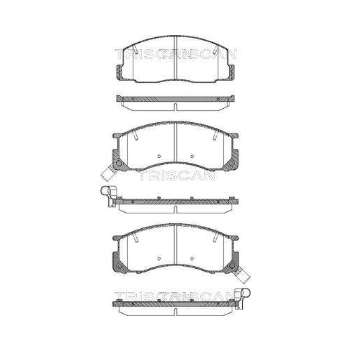 TRISCAN Bremsbelagsatz, Scheibenbremse