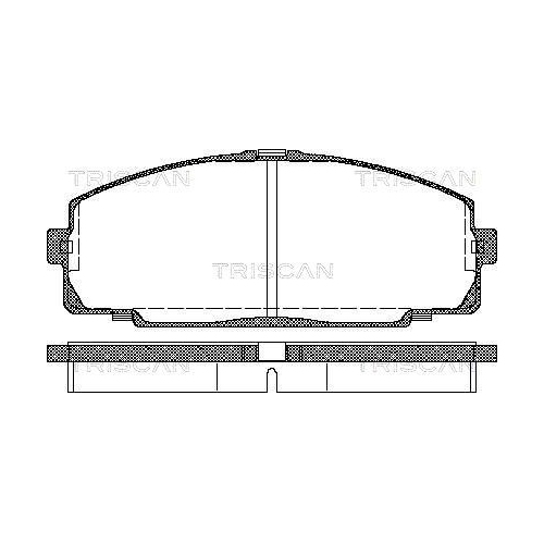 TRISCAN Bremsbelagsatz, Scheibenbremse