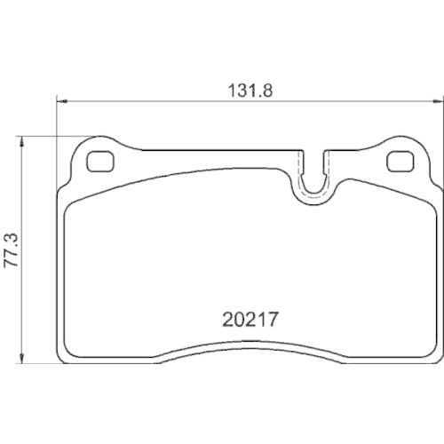 HELLA PAGID Bremsbelagsatz, Scheibenbremse