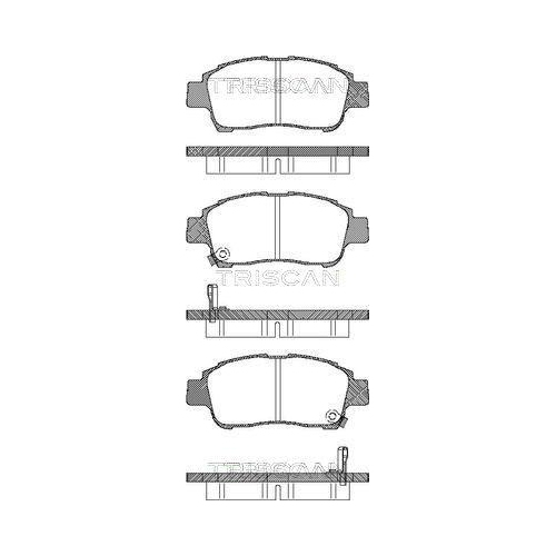 TRISCAN Bremsbelagsatz, Scheibenbremse