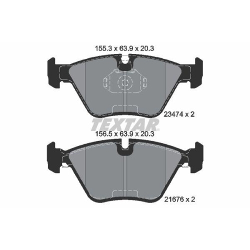 TEXTAR Bremsbelagsatz, Scheibenbremse Q+