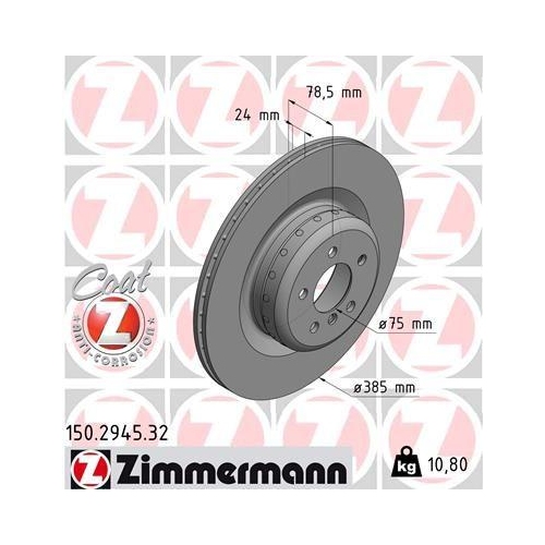 ZIMMERMANN Bremsscheibe FORMULA F