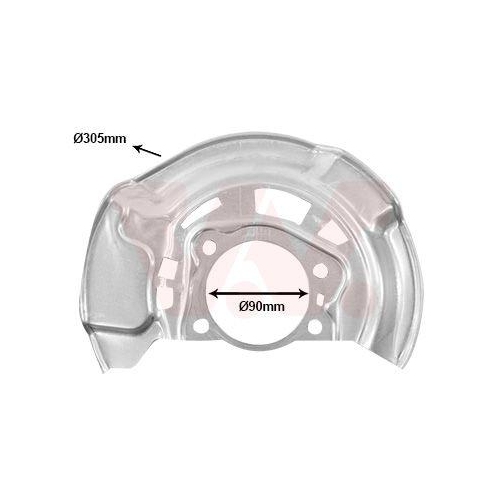 VAN WEZEL Spritzblech, Bremsscheibe
