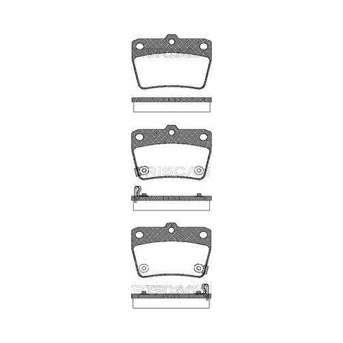 TRISCAN Bremsbelagsatz, Scheibenbremse