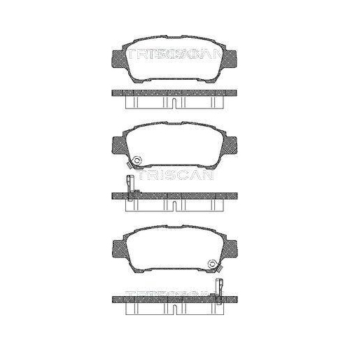 TRISCAN Bremsbelagsatz, Scheibenbremse