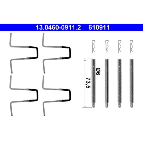 ATE Zubehörsatz, Scheibenbremsbelag