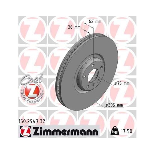 ZIMMERMANN Bremsscheibe FORMULA F