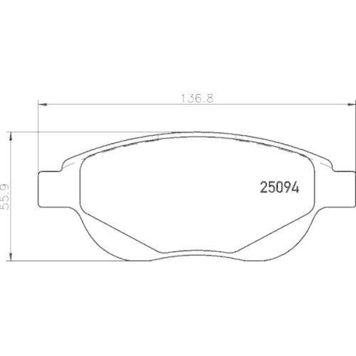 BREMBO Bremsbelagsatz, Scheibenbremse PRIME LINE