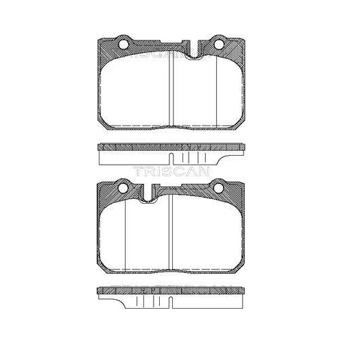 TRISCAN Bremsbelagsatz, Scheibenbremse