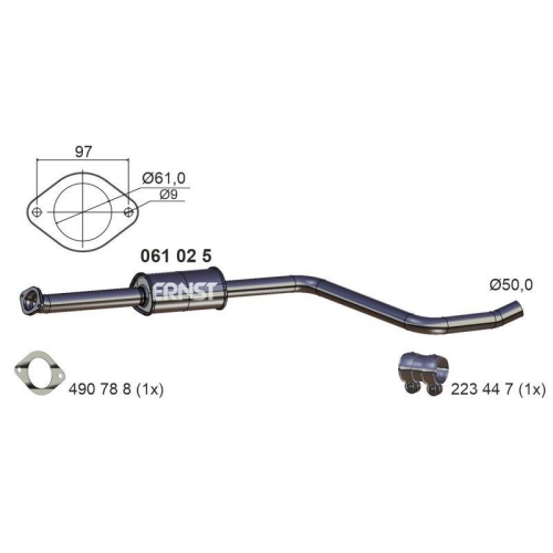 ERNST Mittelschalldämpfer
