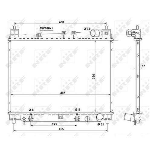 NRF Kühler, Motorkühlung EASY FIT