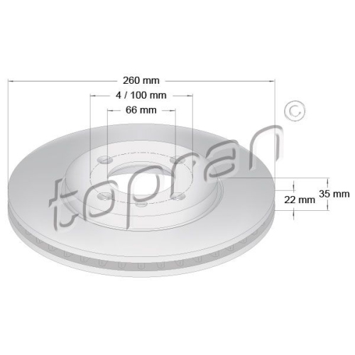 TOPRAN Bremsscheibe