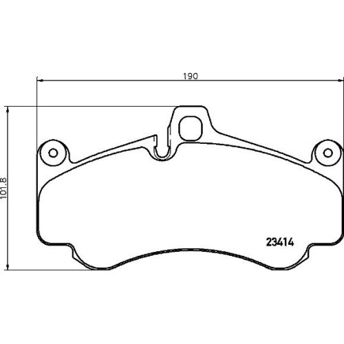 BREMBO Bremsbelagsatz, Scheibenbremse PRIME LINE