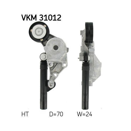 SKF Riemenspanner, Keilrippenriemen