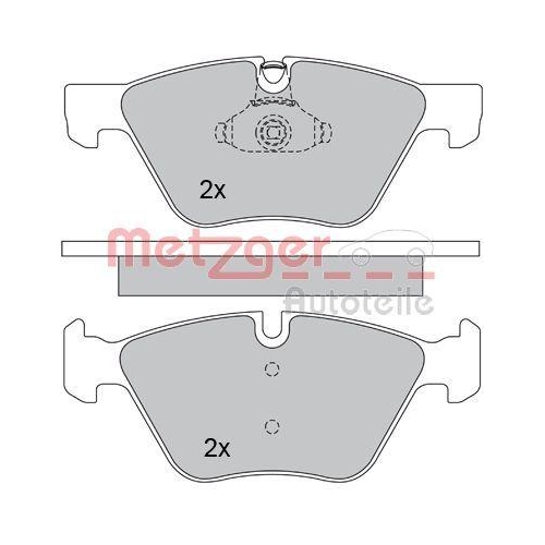 METZGER Bremsbelagsatz, Scheibenbremse