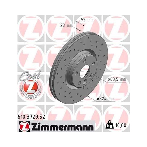 ZIMMERMANN Bremsscheibe SPORT Z