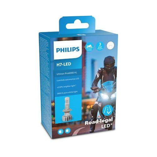 PHILIPS Gl&uuml;hlampe Ultinon Pro6000 H7-LED