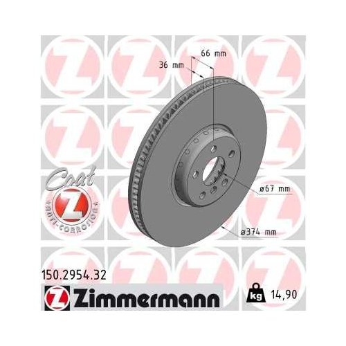 ZIMMERMANN Bremsscheibe FORMULA F