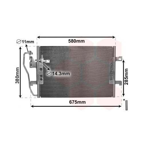 VAN WEZEL Kondensator, Klimaanlage *** IR PLUS ***