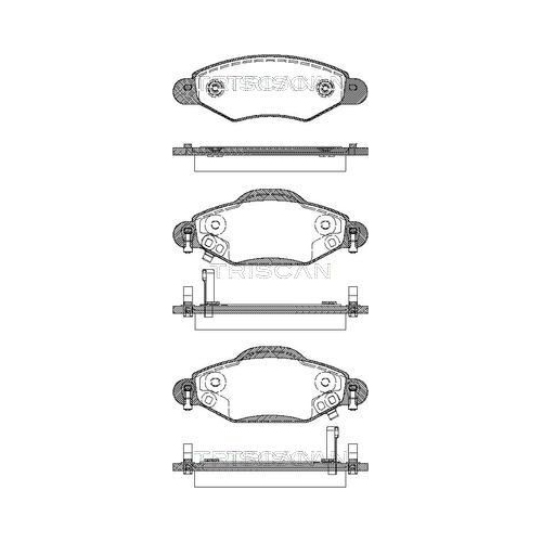 TRISCAN Bremsbelagsatz, Scheibenbremse