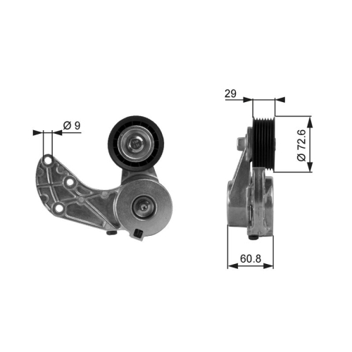 GATES Riemenspanner, Keilrippenriemen DriveAlign™