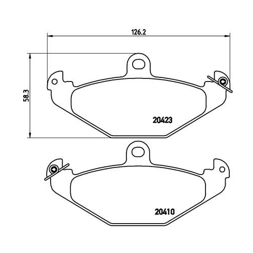 BREMBO Bremsbelagsatz, Scheibenbremse PRIME LINE