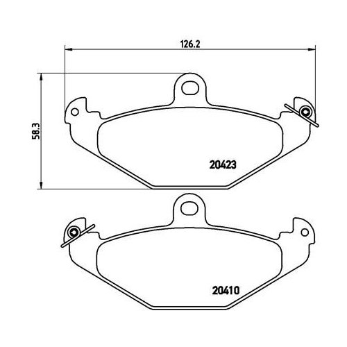 BREMBO Bremsbelagsatz, Scheibenbremse PRIME LINE