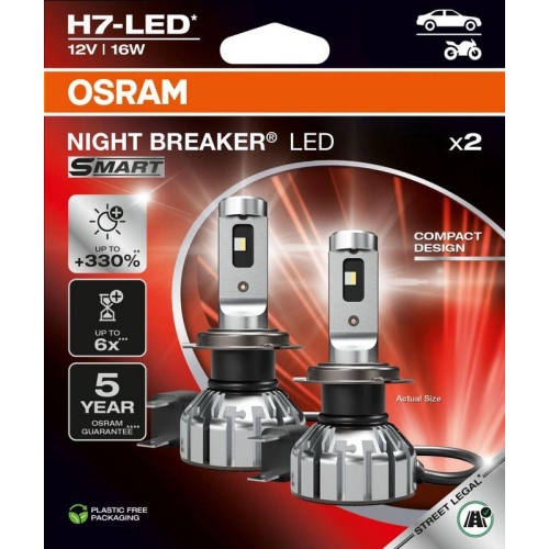 ams-OSRAM Glühlampe, Fernscheinwerfer NIGHT BREAKER® LED SMART H7